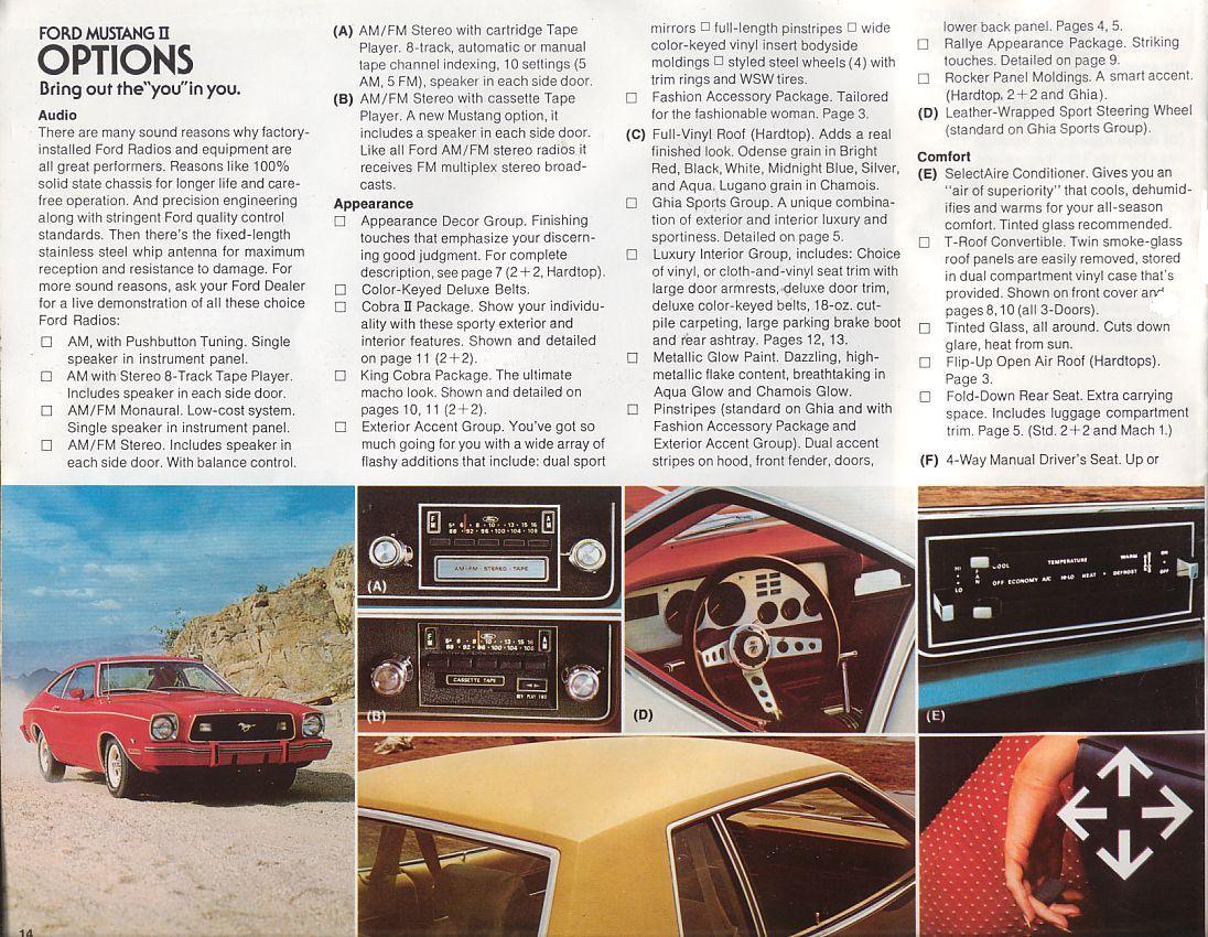1978 Ford Mustang II Brochure Page 6